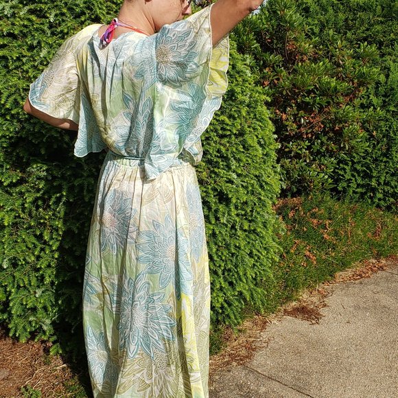 π 2X Cap Sleeve Beach Dress Breezy Cute - Picture 4 of 9